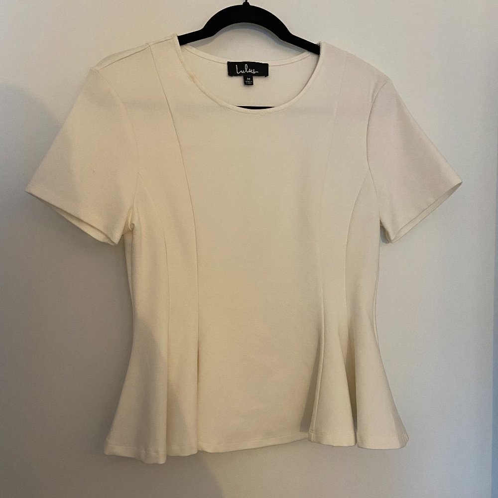 White Women's Work Top